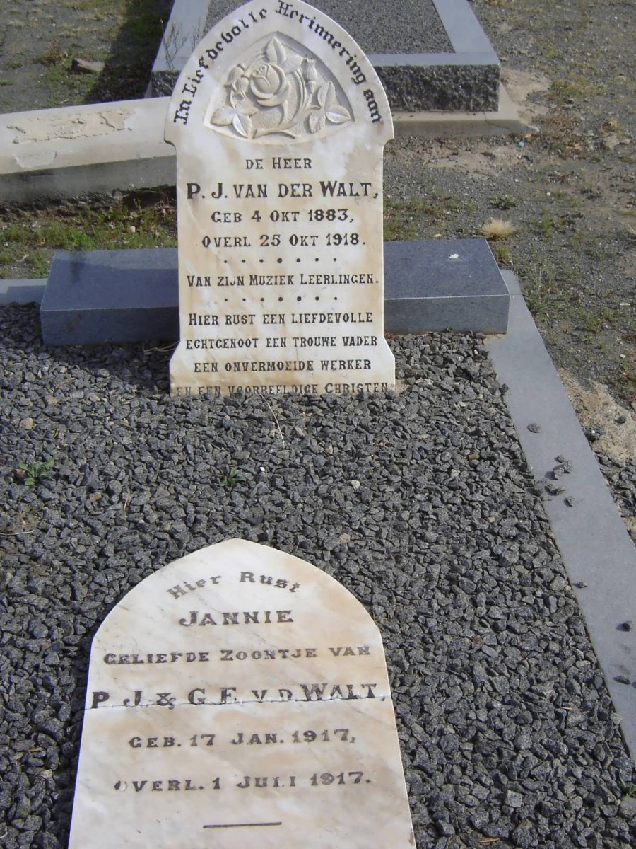 WALT P.J., van der 1883-1918 :: V.D. WALT Jannie 1917-1917