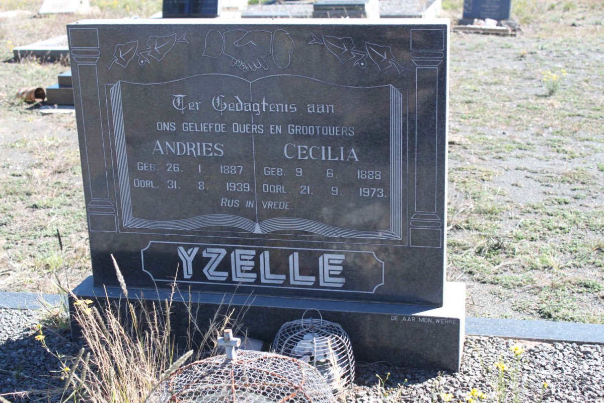YZELLE Andries 1887-1939 &amp; Cecilia 1888-1973