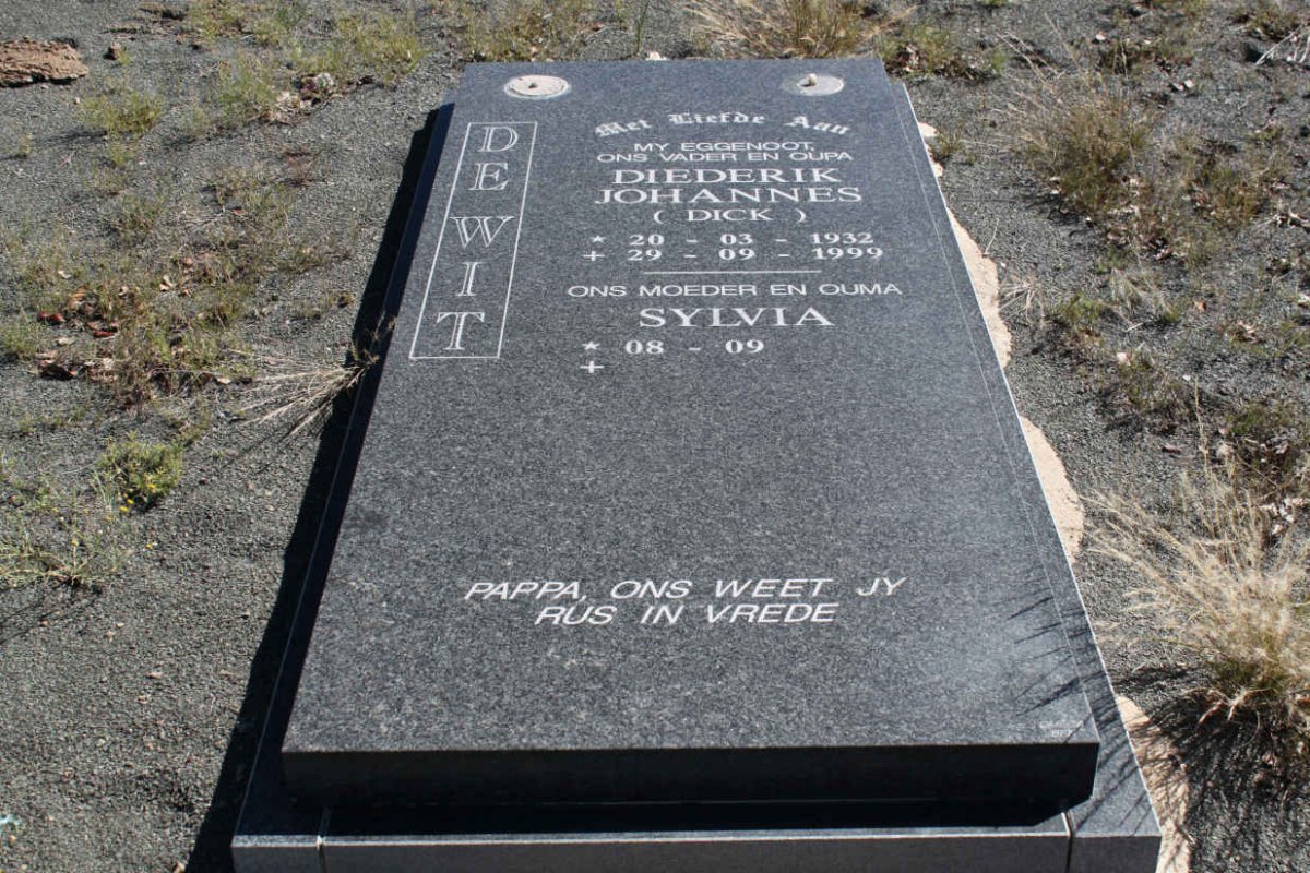 WIT Diederik Johannes, de 1932-1999 &amp; Sylvia 