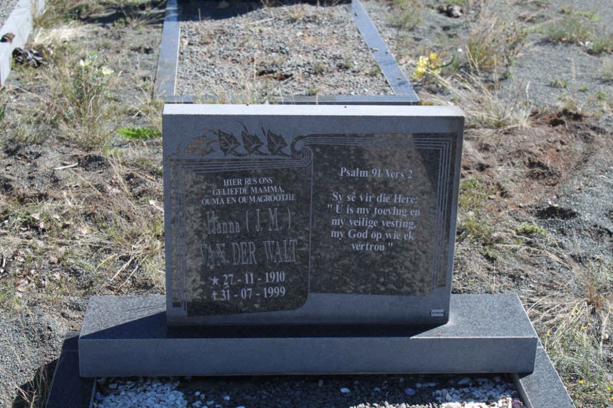 WALT J.M., van der 1910-1999