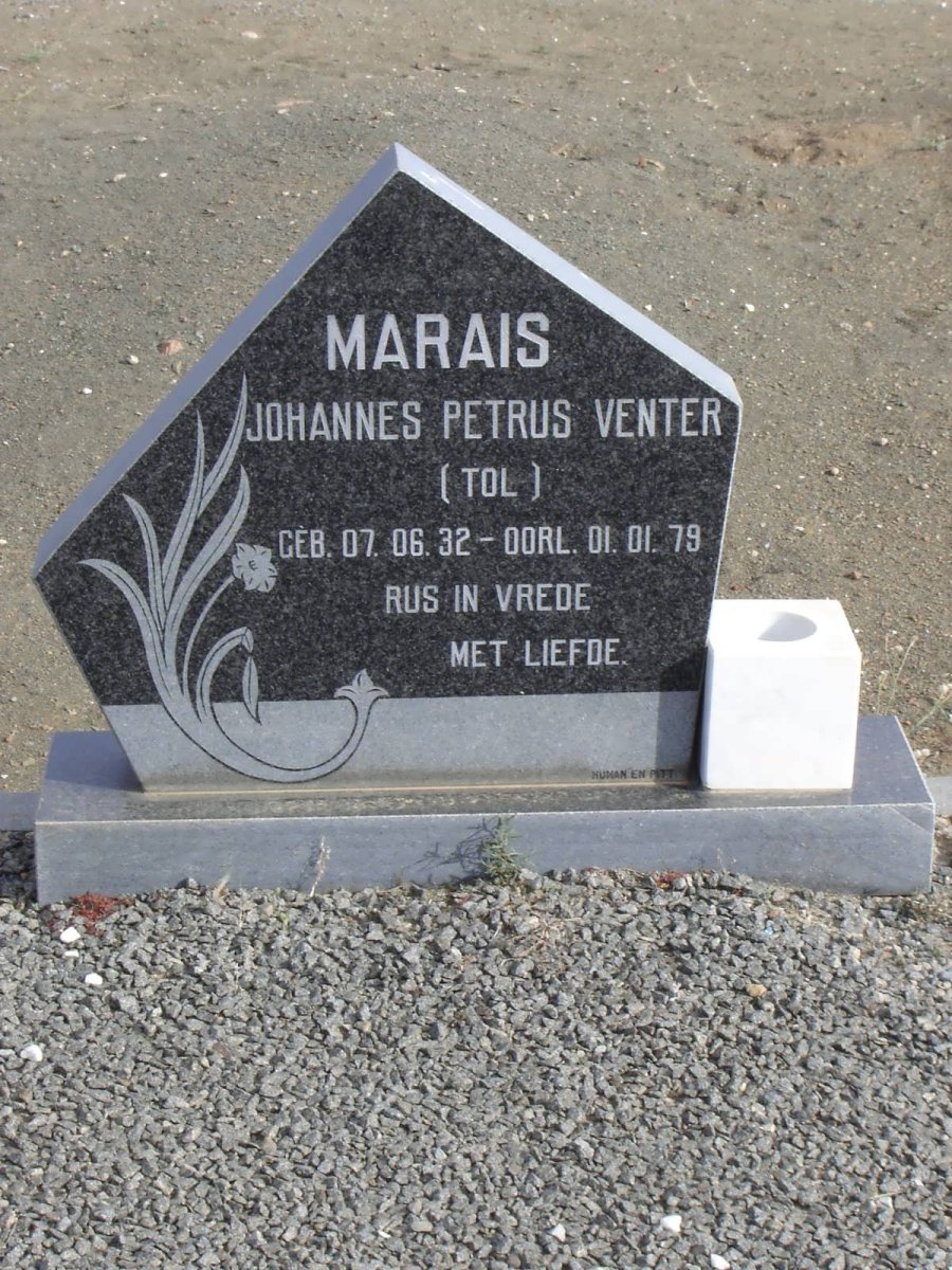 MARAIS Johannes Petrus Venter 1932-1979