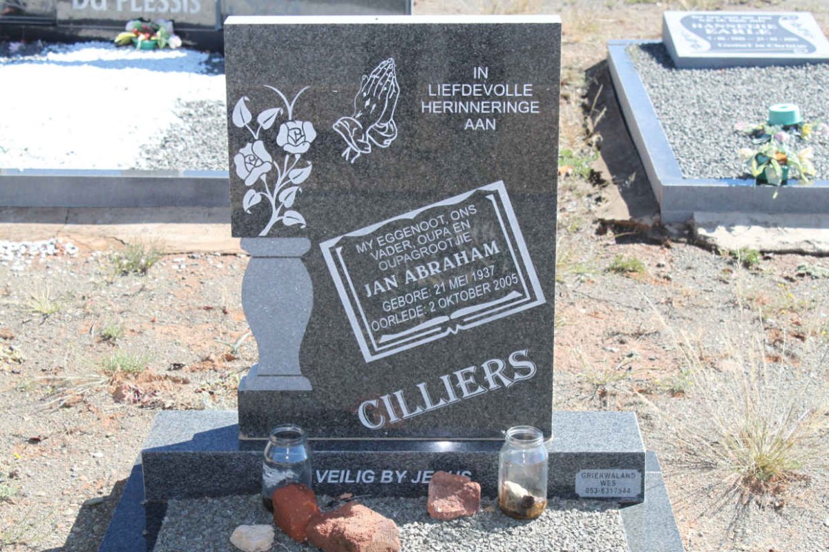 CILLIERS Jan Abraham 1937-2005