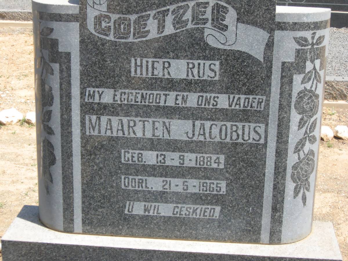 COETZEE Maarten Jacobus 1884-1965