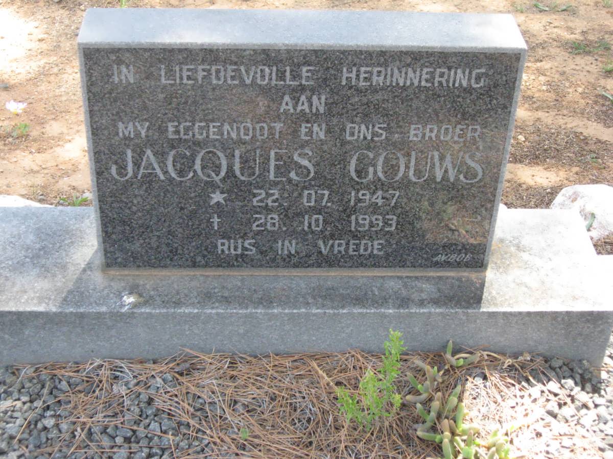 GOUWS Jacques 1947-1993