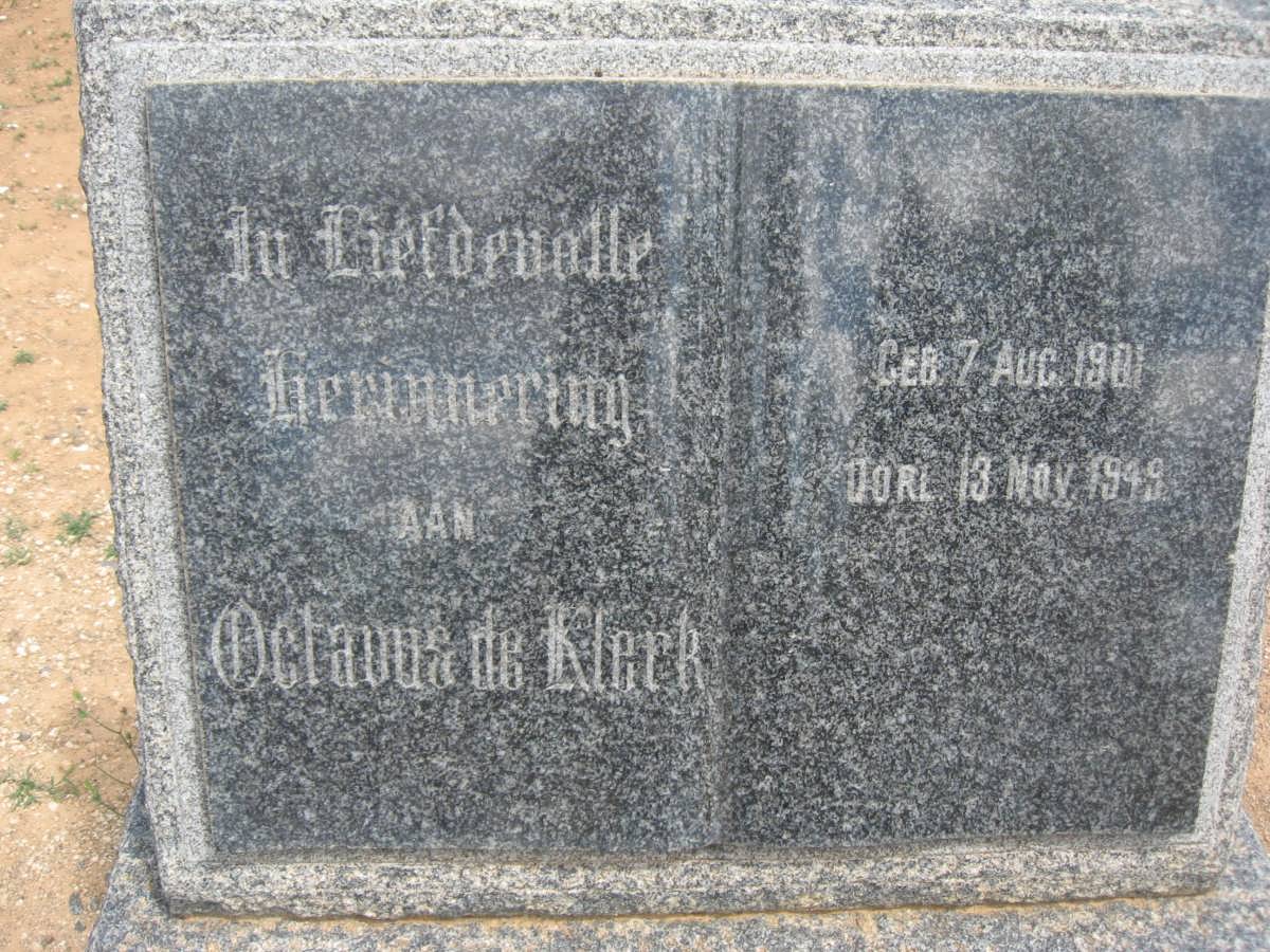 KLERK Octavus, de 1901-1949