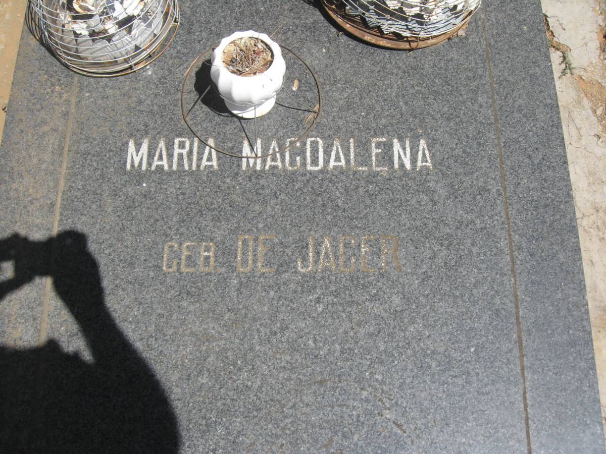 KLERK Johannes Hendrik, de &amp; Maria Magdalena DE JAGER _2