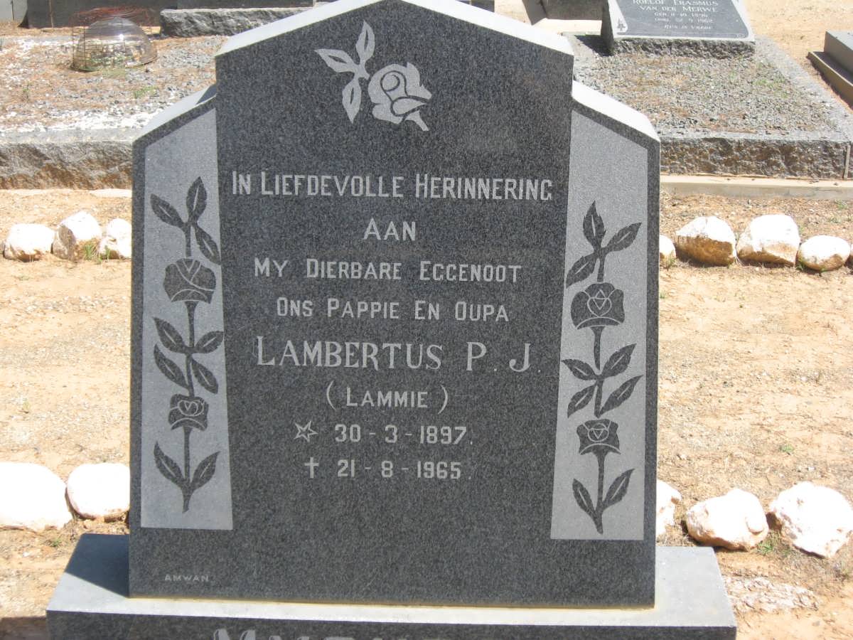 MYBURGH Lambertus P.J. 1897-1965
