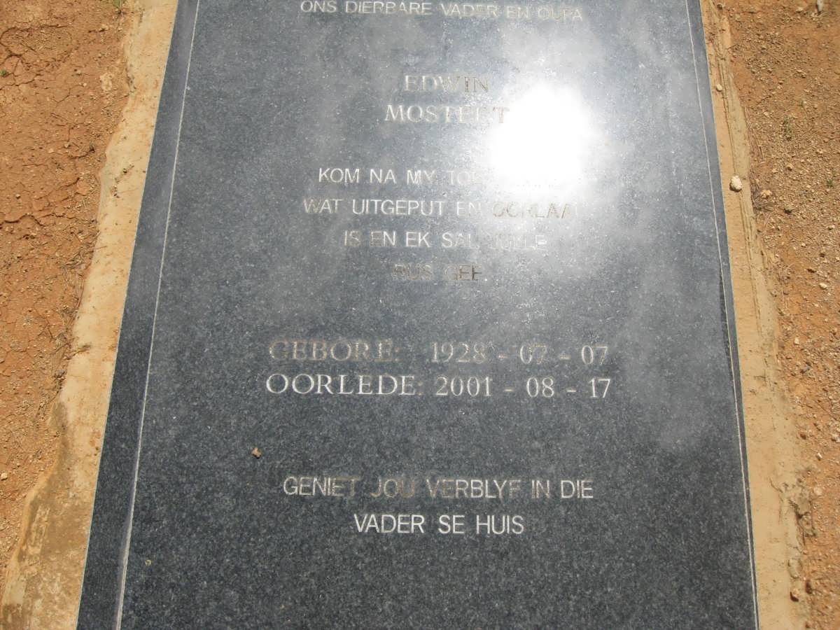 MOSTERT Edwin 1928-2001