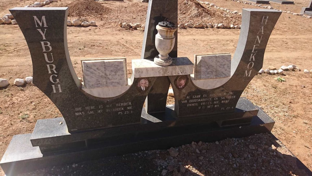 MYBURGH Joseph P. 1917-1993 &amp; Elizabeth M. HANEKOM 1920-