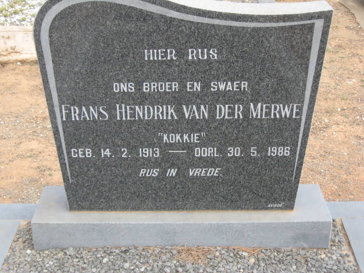 MERWE Frans Hendrik, van der 1913-1986