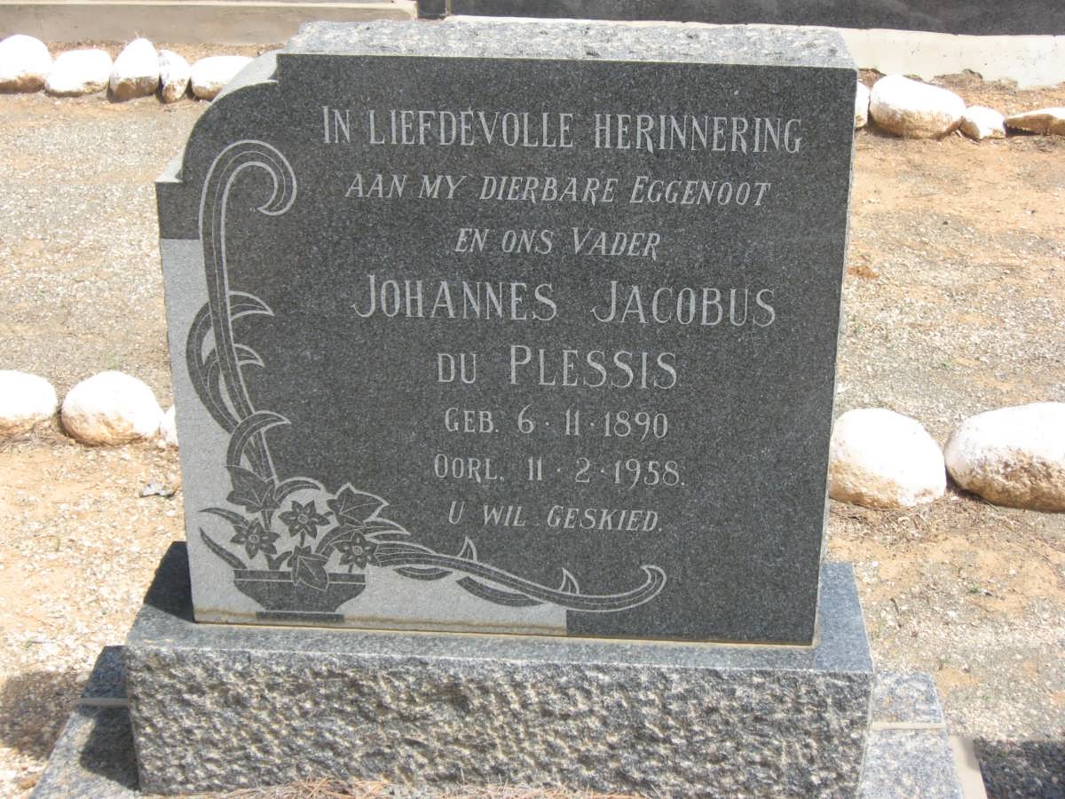 PLESSIS Johannes Jacobus, du 1890-1958