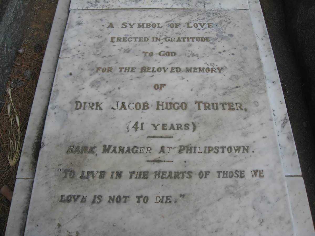 TRUTER Dirk Jacob Hugo