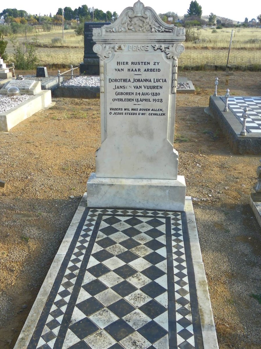 VUUREN Dorothea Johanna Lucia, Jansen van 1880-1928