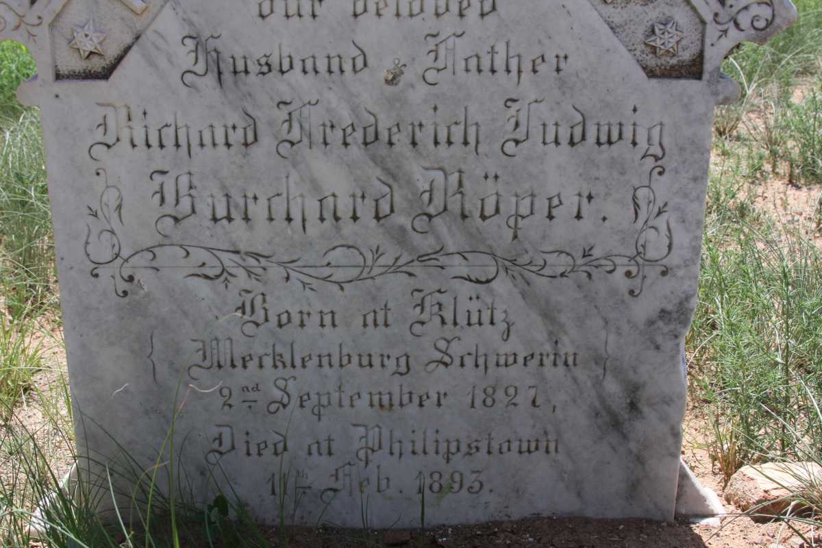 ROPER Richard Frederich Ludwig Burchard 1827-1893
