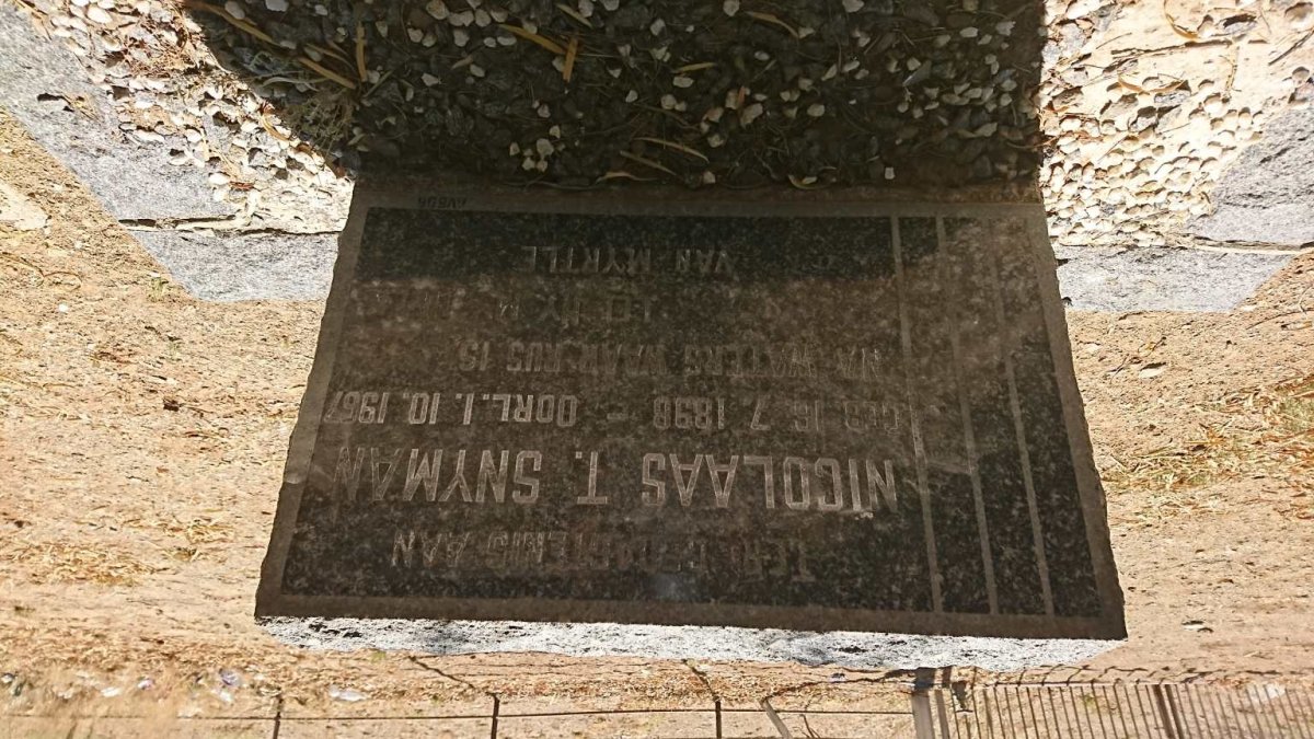 SNYMAN Nicolaas T. 1898-1967