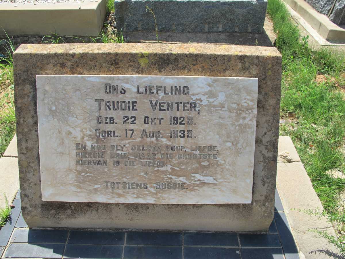 VENTER Trudie 1928-1939