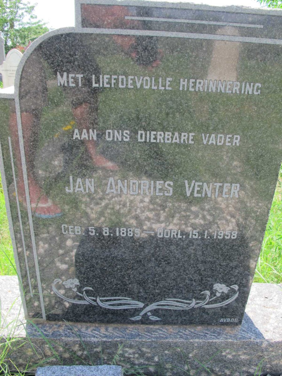 VENTER Jan Andries 1885-1958