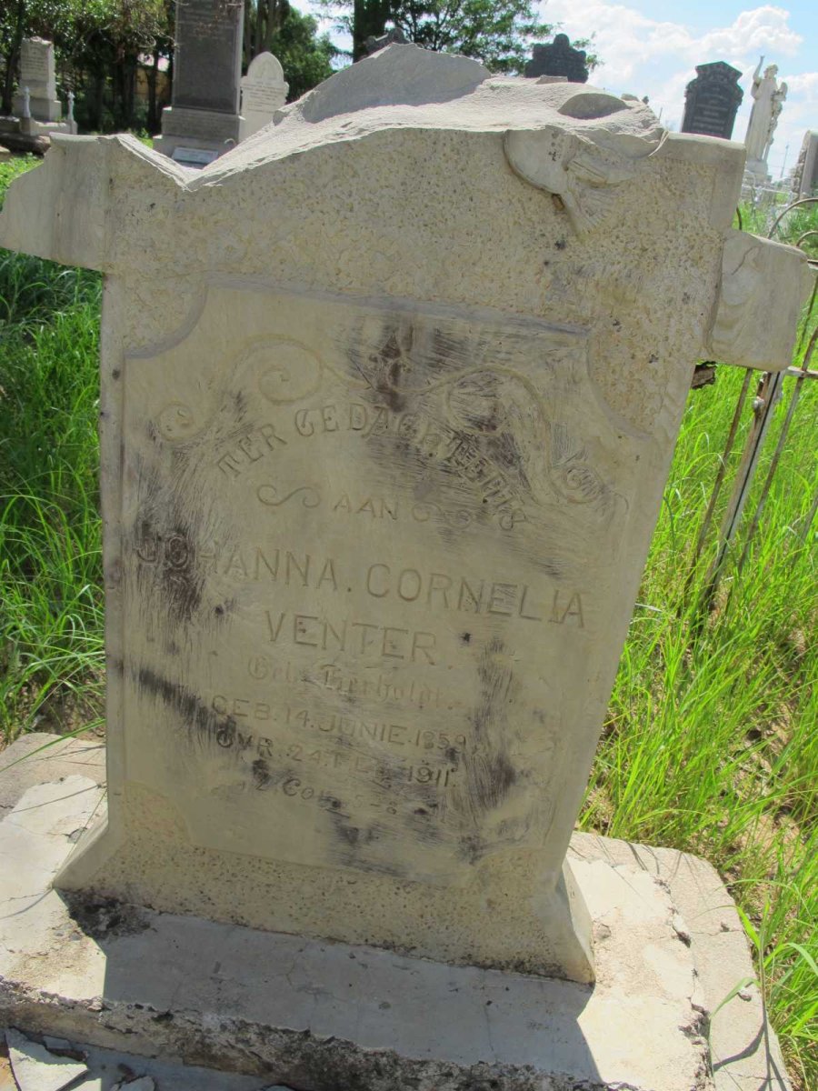 VENTER Johanna Cornelia nee HERHOLDT 1859-1911