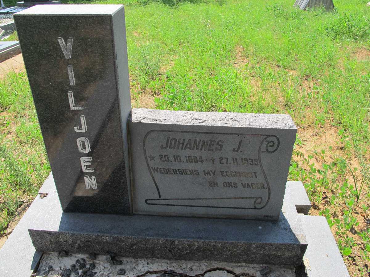 VILJOEN Johannes J. 1884-1939