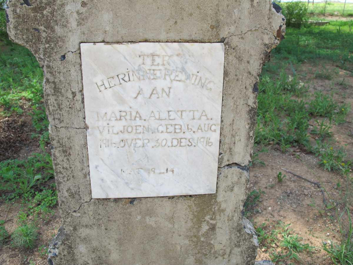 VILJOEN Maria Aletta 1916-1916