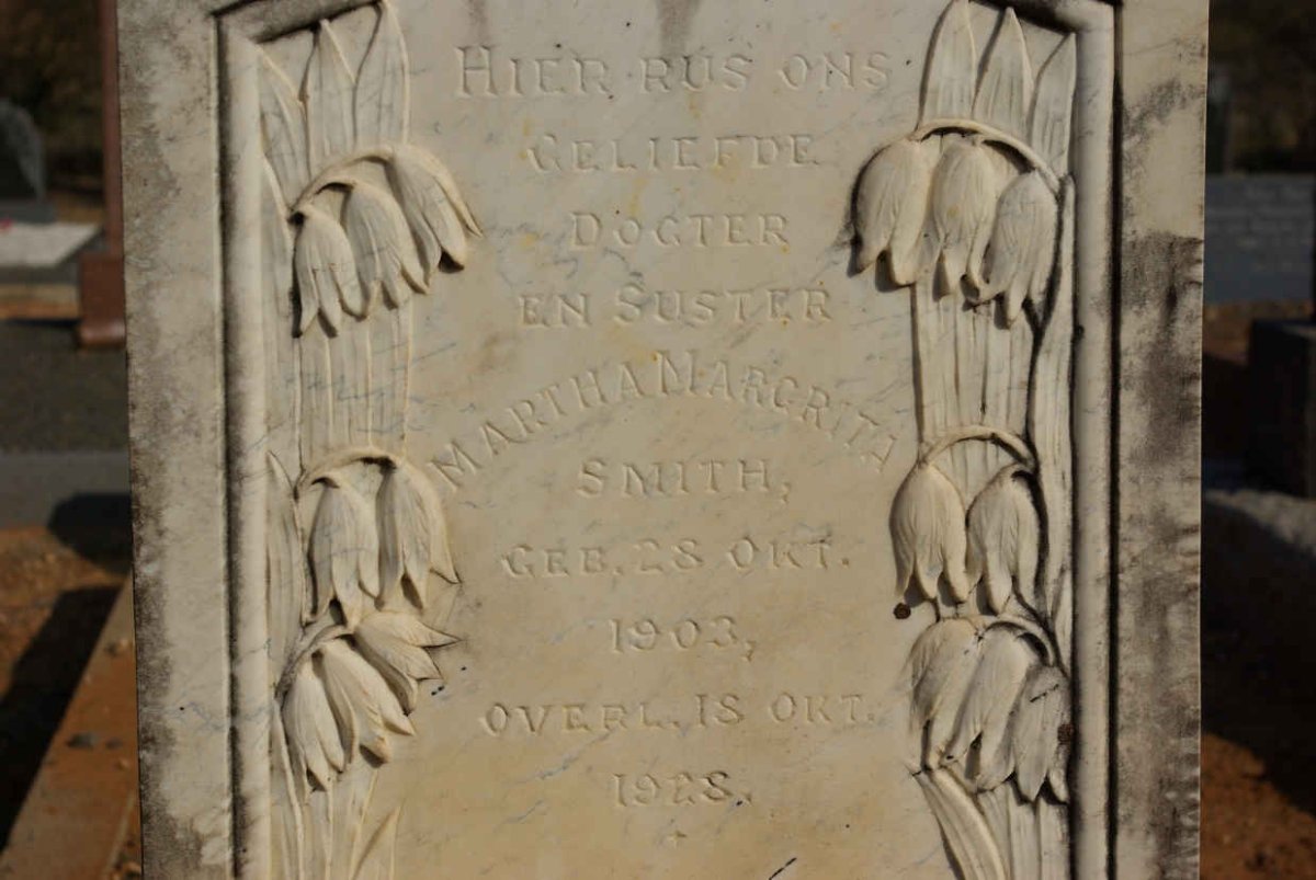 SMITH Martha Margrita 1903-1928