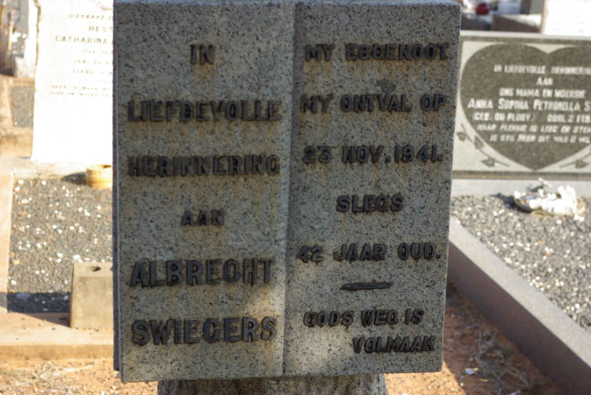 SWIEGERS Albrecht -1941