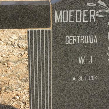 LINDE Gertruida W.J., van der 1914-