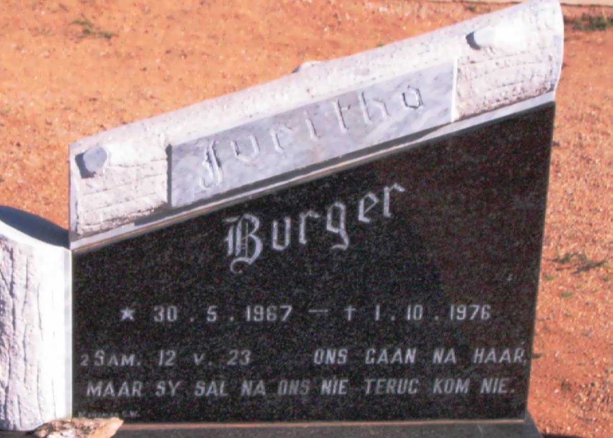 BURGER Juritha 1967-1976