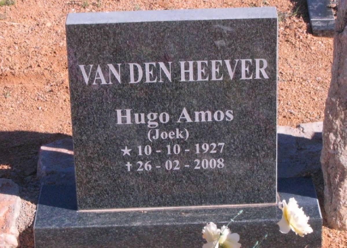 HEEVER Hugo Amos, van den 1927-2008 &amp; Aletta Jacoba 1929-