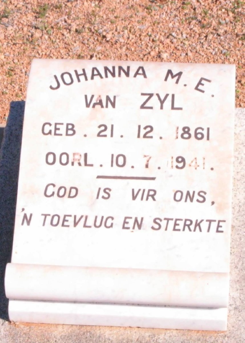 ZYL Johanna M.E., van 1861-1941