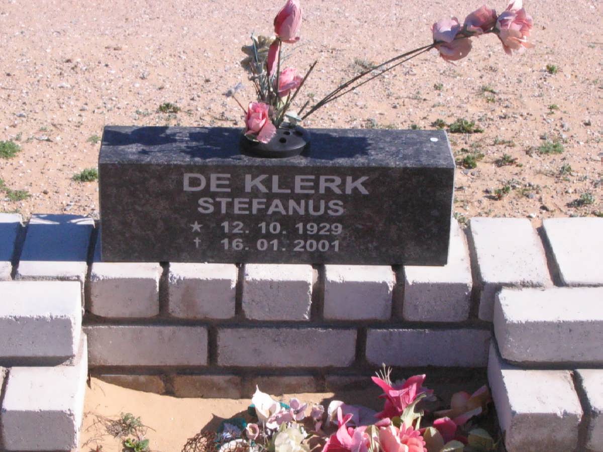 KLERK Stefanus, de 1929-2001