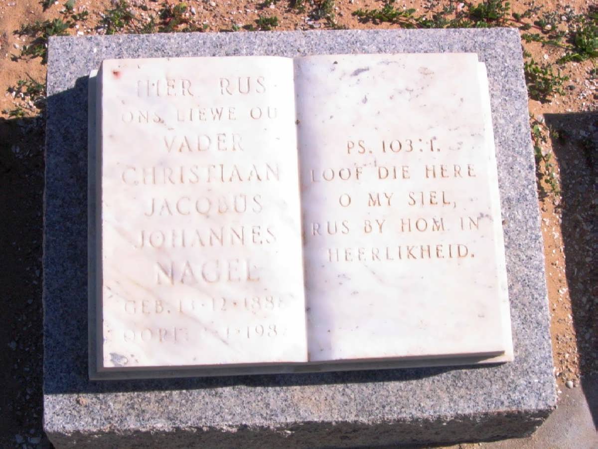 NAGEL Christiaan Jacobus Johannes 188?-193?