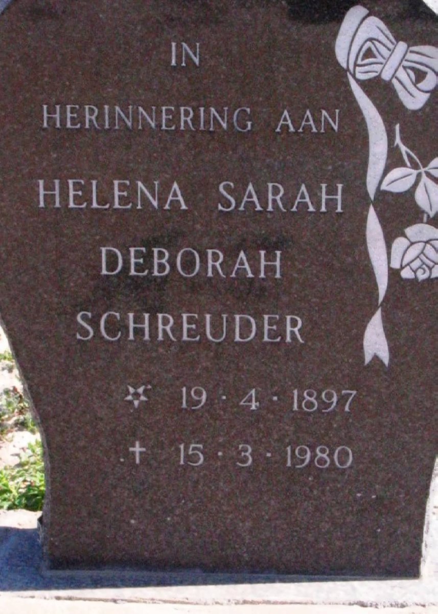 SCHREUDER Helena Sarah Deborah 1897-1980