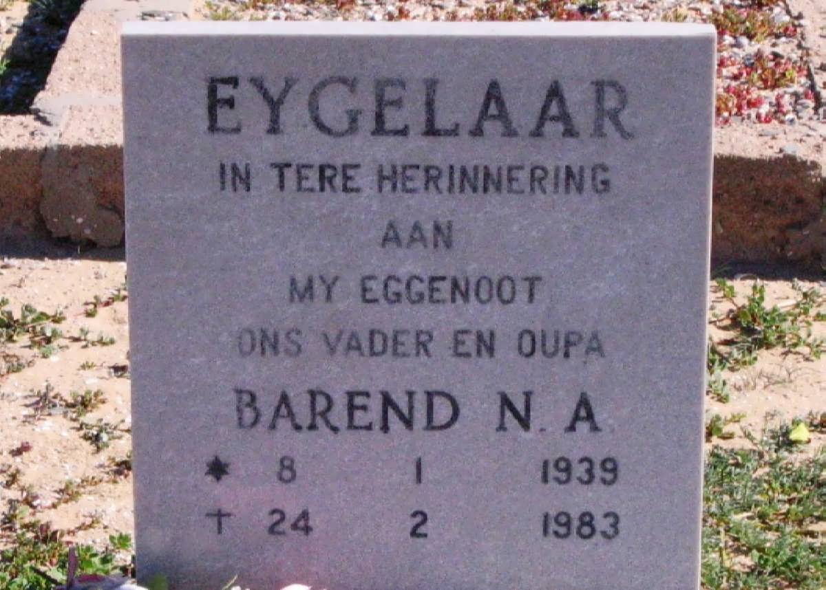EYGELAAR Barend N.A. 1939-1983