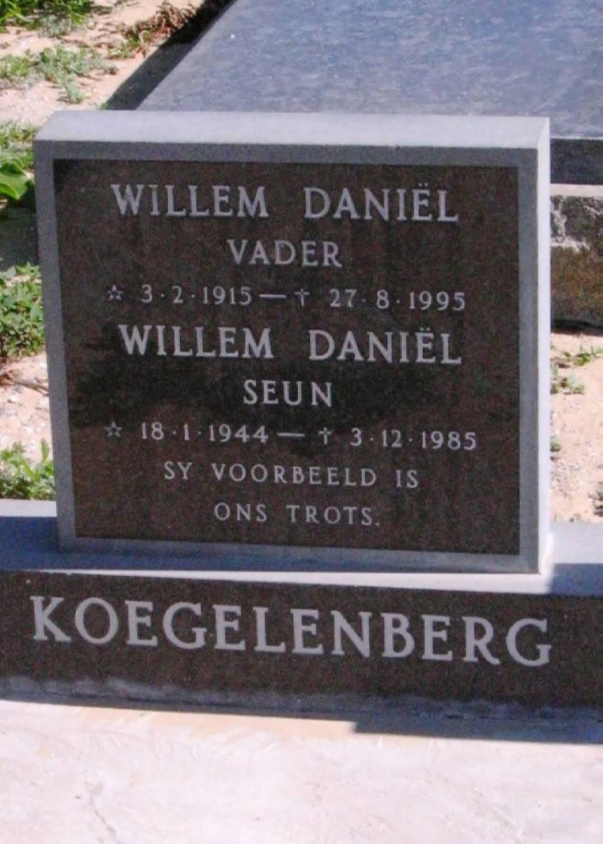 KOEGELENBERG Willem Daniel 1915-1995 :: KOEGELENBERG Willem Daniel 1944-1985