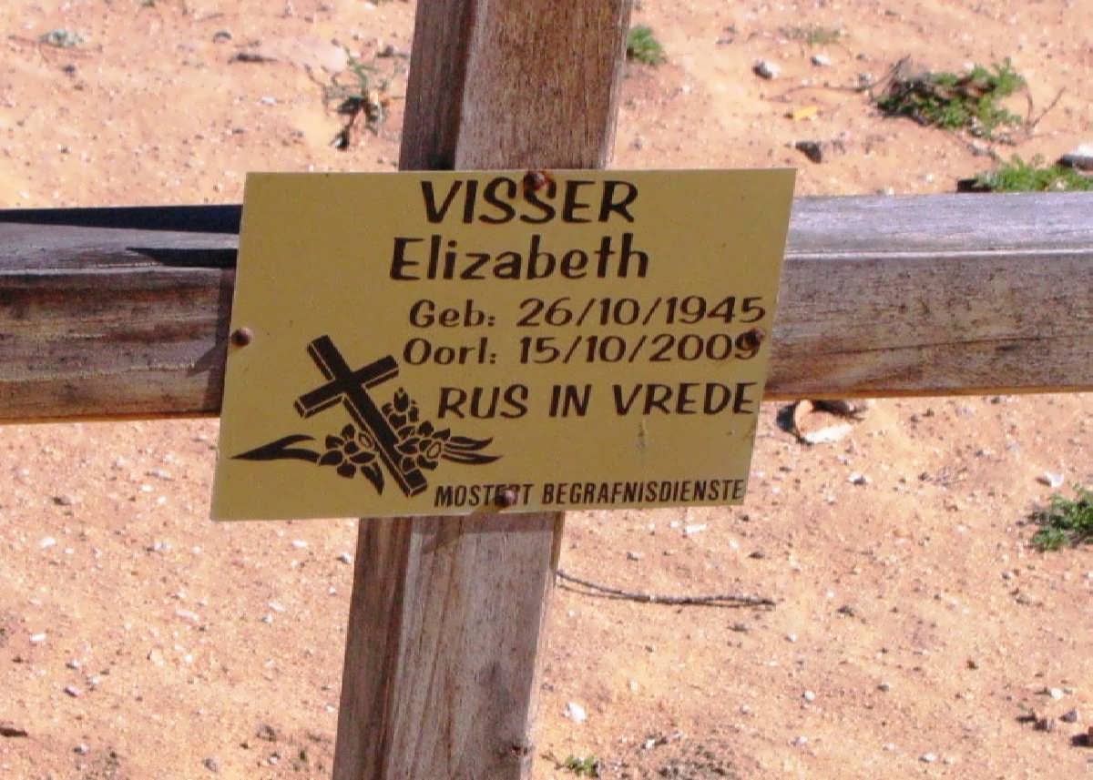 VISSER Elizabeth 1945-2009