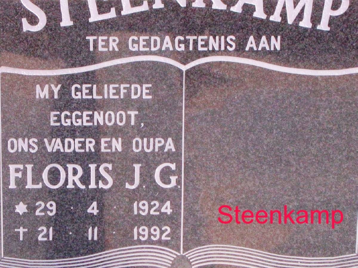 STEENKAMP Floris J.G. 1924-1992