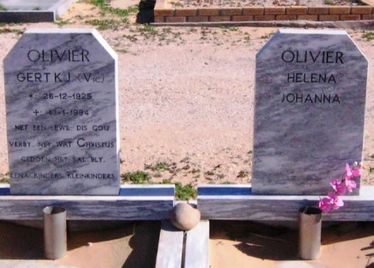 OLIVIER Gert K.J. 1925-1994 &amp; Helena Johanna