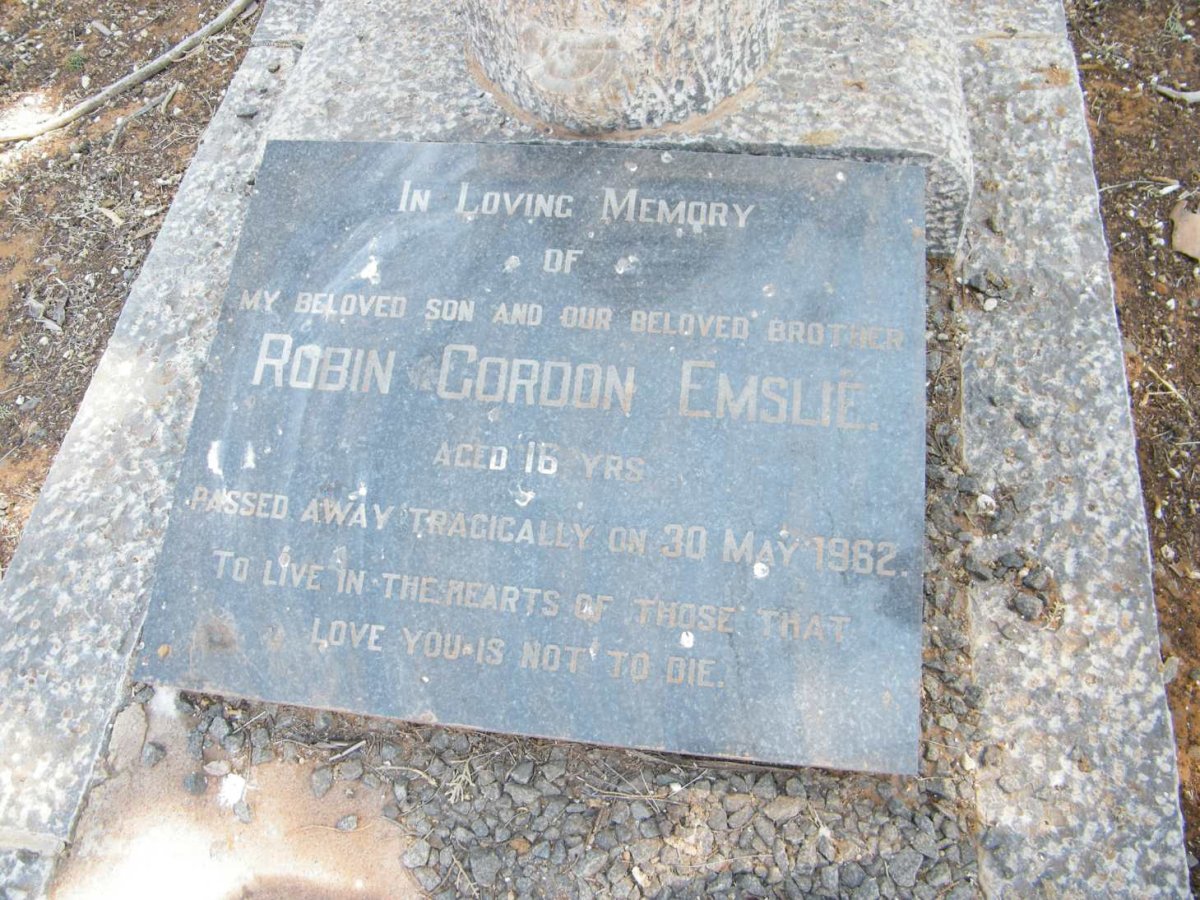 EMSLIE Robin Gordon -1962