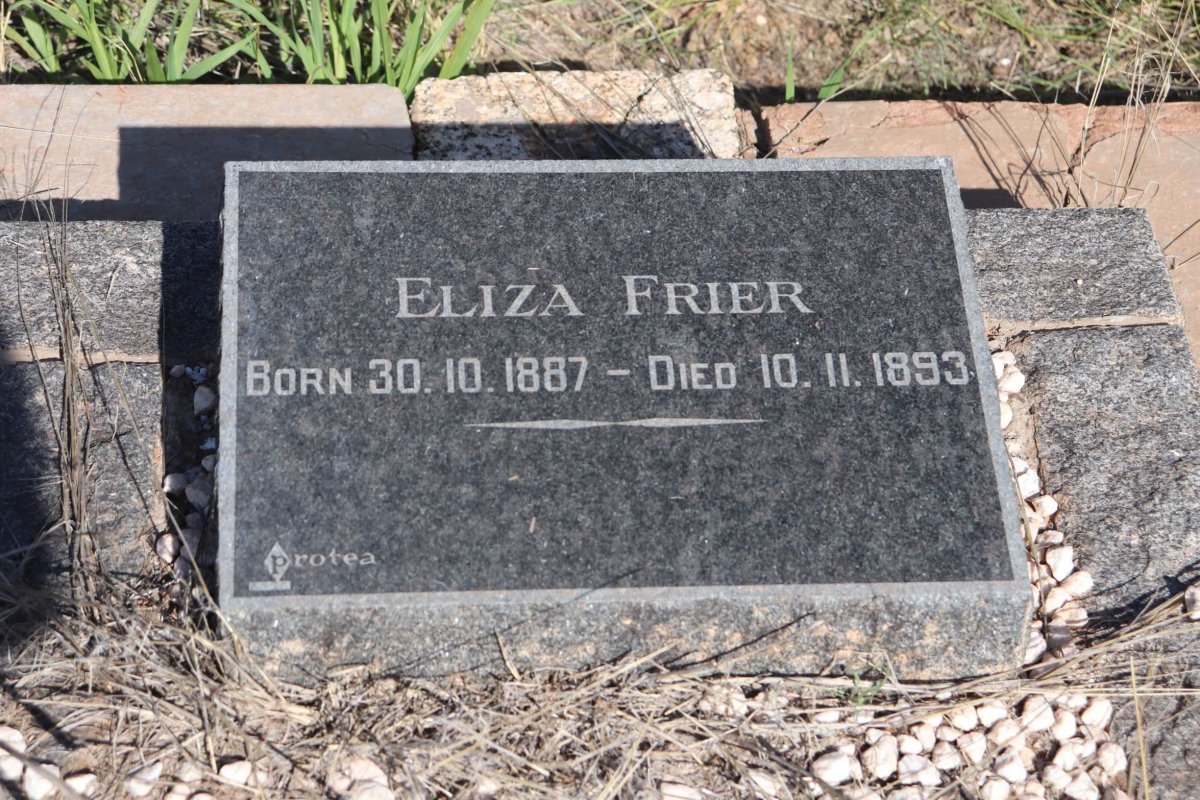 FRIER Eliza 1887-1893