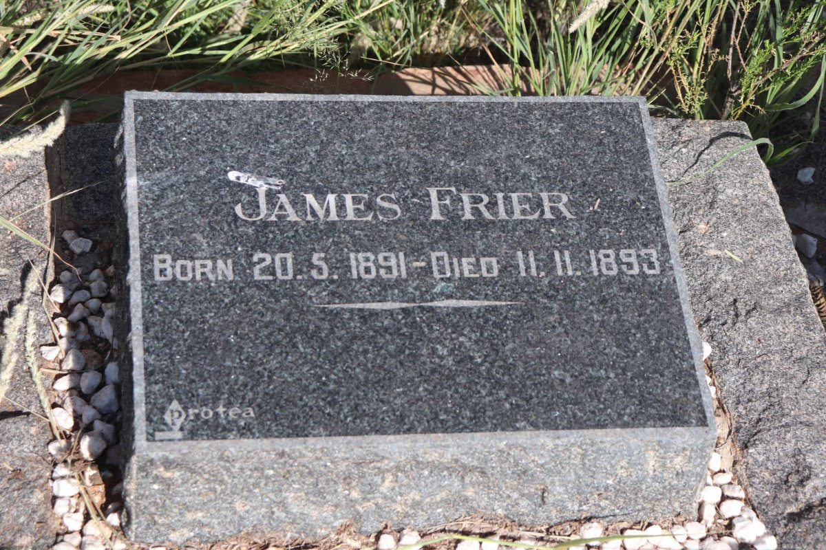 FRIER James 1891-1893