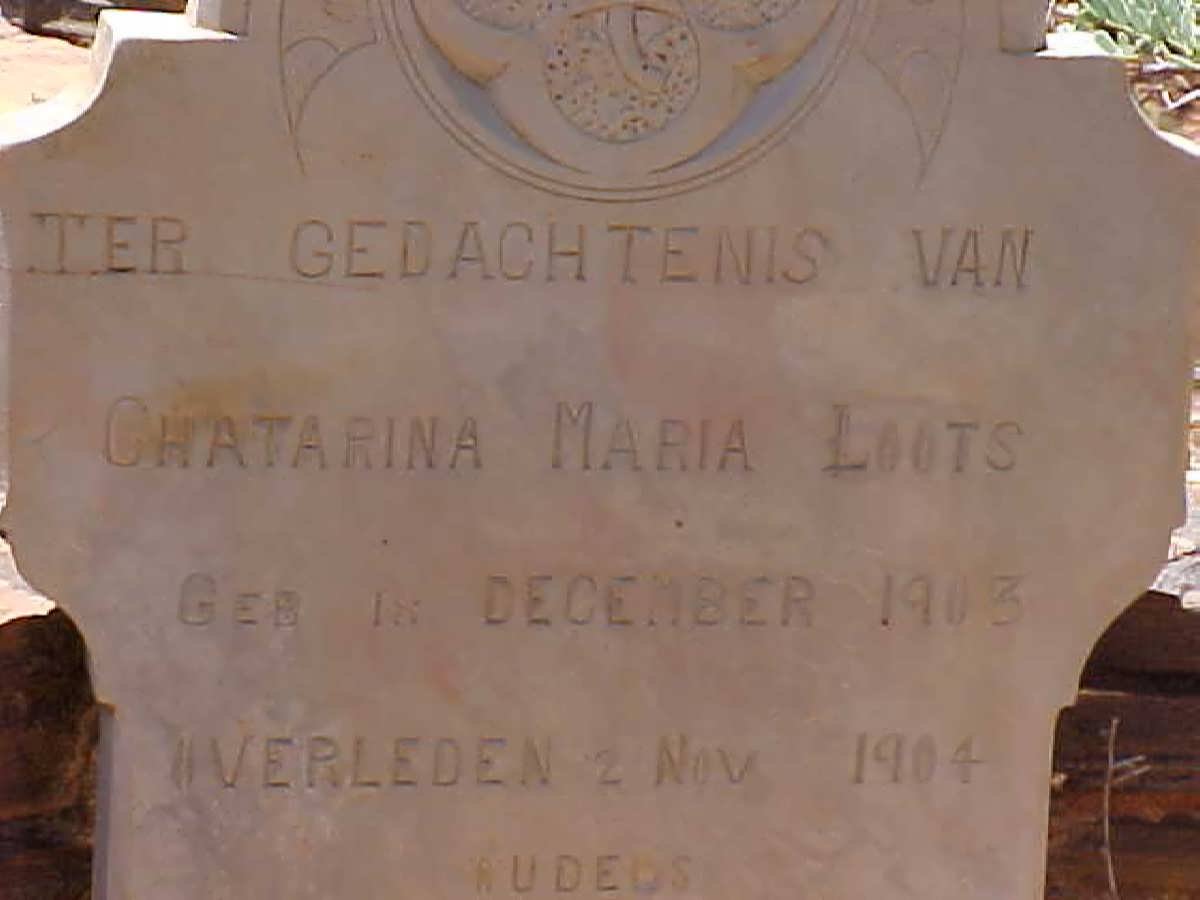 LOOTS Chatarina Maria 1903-1904