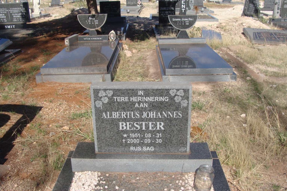 BESTER Albertus Johannes 1951-2000