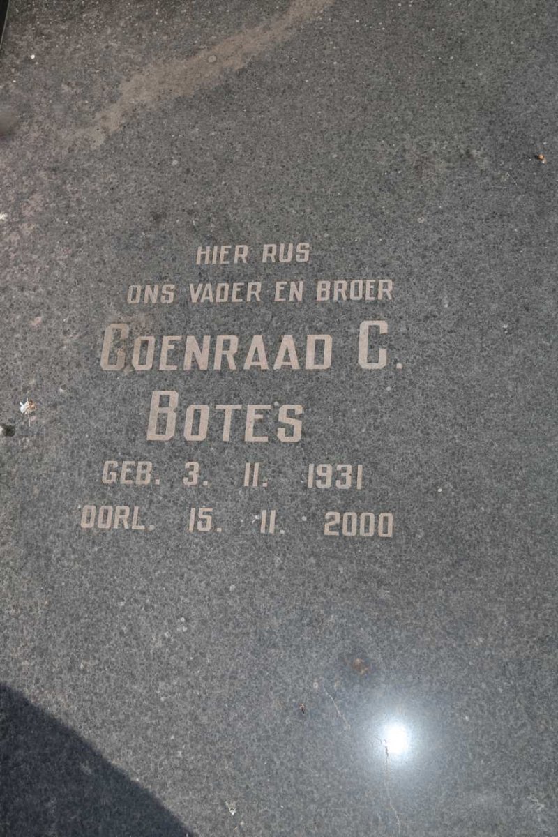 BOTES Coenraad C. 1931-2000