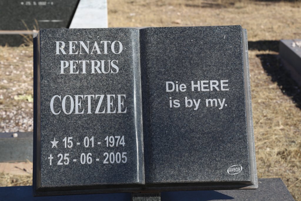 COETZEE Renato Petrus 1974-2005