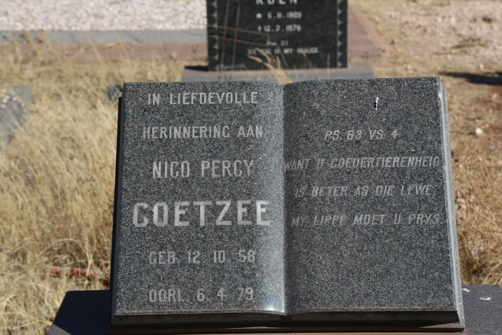 COETZEE Nico Percy 1958-1979