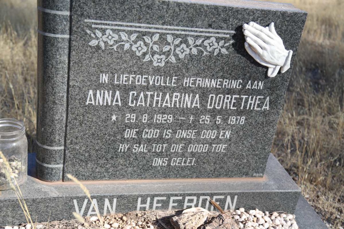 HEERDEN Anna Catharina Dorethea, van 1929-1978
