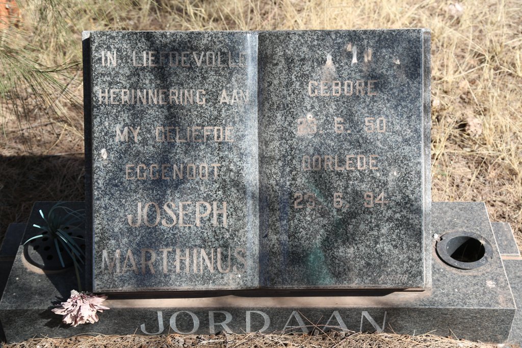 JORDAAN Joseph Marthinus 1950-1994