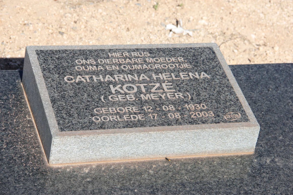 KOTZÉ Catharina Helena nee MEYER 1936-2004