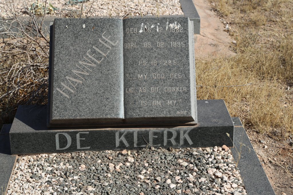 KLERK Hannelie, de 1962-1995